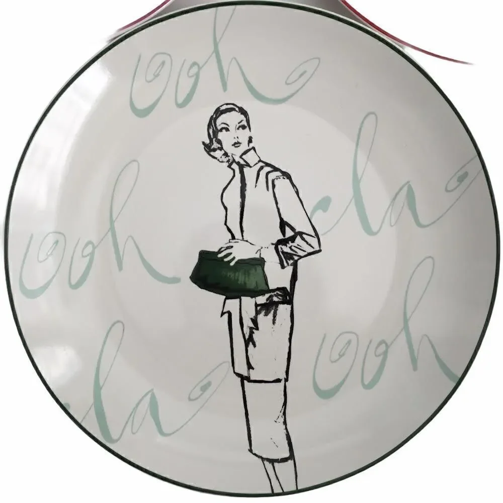 Rosanna (3) Salad Plates Roxanne Tres Chic